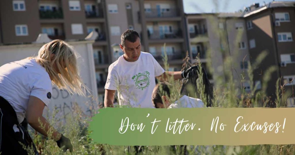 don't litter, no excuses, ecology, Serbia, click for Serbia