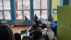 Christmas event at Children's shelter